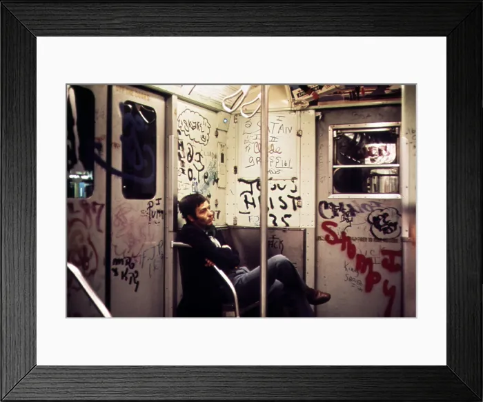 Framed Print : 1970s America. Graffiti on a subway car, New York City, New York ca. 1972