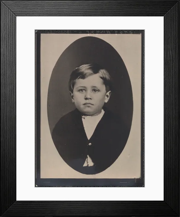 Framed Print : Orville Wright, about three years old, ca. 1874