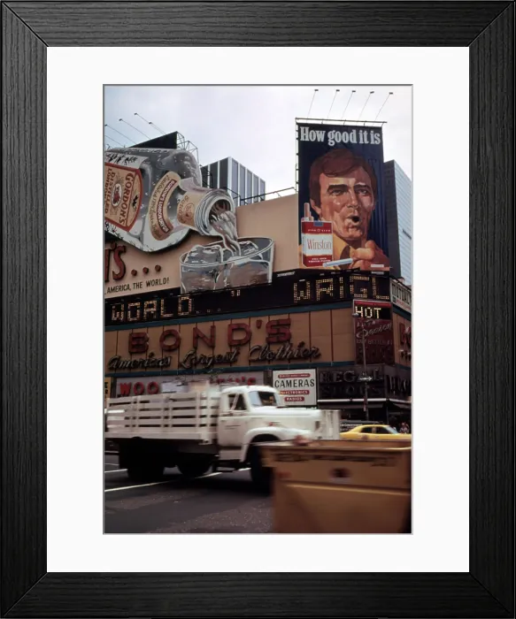 Framed Print : 1970s America. Times Square. Manhattan, New York City, ca. 1972