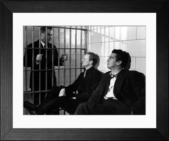 Framed Print : KISS OF DEATH, Brian Donlevy, Richard Widmark, Victor Mature, 1947, TM & Copyright (c) 20th Century Fox Film Corp. All rights reserved Framed Print : KISS OF DEATH, Brian Donlevy, Richard Widmark, Victor Mature, 1947, TM & Copyright (c) 20th Century Fox Film Corp. All rights reserved