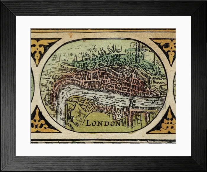 Framed Print : BLAEUWillem Janszoon (1571-1638); BLAEUJan (1596-1673). Le Theatre du Monde (The World Theatre). 1645. London. Printed in Amsterdam. Engraving. SPAIN. Barcelona