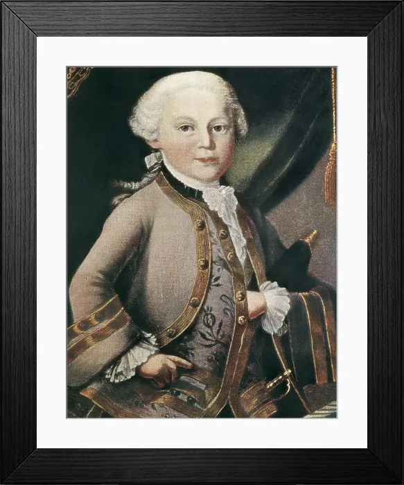 Framed Print : MOZART, Wolfgang Amadeus (1756-1791). Portrait of Mozart as a child. Etching. CZECH Rep.. Prague. Bertramka Mozart Museum. AISA / Everett Collection**US SALES ONLY** Framed Print : MOZART, Wolfgang Amadeus (1756-1791). Portrait of Mozart as a child. Etching. CZECH Rep.. Prague. Bertramka Mozart Museum. AISA / Everett Collection**US SALES ONLY**