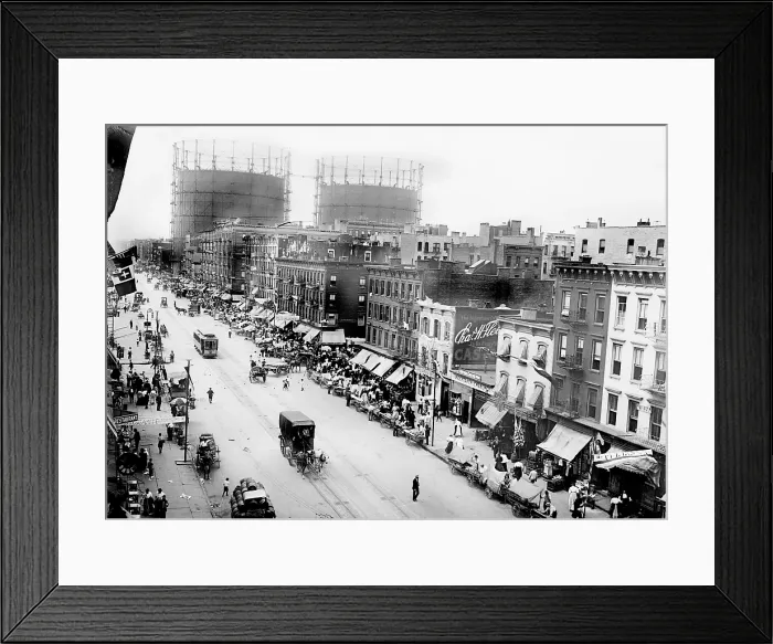 Framed Print : New York City, festival in Little Italy, First Avenue, circa 1900s Framed Print : New York City, festival in Little Italy, First Avenue, circa 1900s
