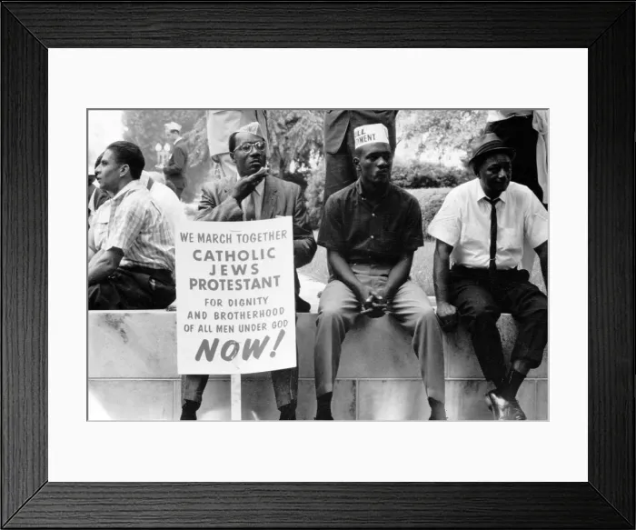 Framed Print : Civil Rights, the civil rights march from Selma to Montgomery, Alabama in 1965