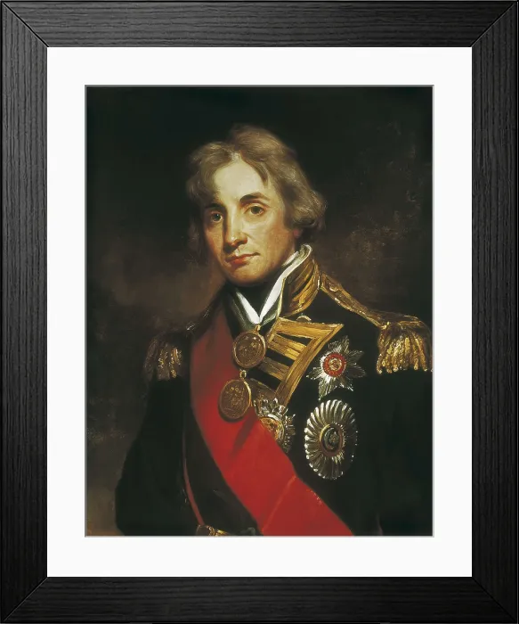 Framed Print : Nelson, Horatio Nelson, Viscount (1758-1805). Replica of an original by John Hoppner. Oil on canvas. FRANCE. Versailles. National Museum of Versailles Framed Print : Nelson, Horatio Nelson, Viscount (1758-1805). Replica of an original by John Hoppner. Oil on canvas. FRANCE. Versailles. National Museum of Versailles