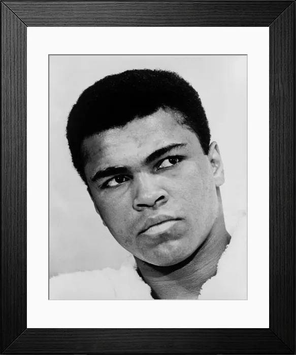 Framed Print : Muhammad Ali (b. 1942), in 1967, the year he refused induction into the U.S. military