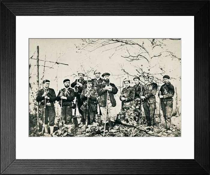 Framed Print : Spain. Carlist Wars. Departure of the priest Santacruz. SPAIN. Donostia. San Telmo Municipal Museum. AISA / Everett Collection**US SALES ONLY**
