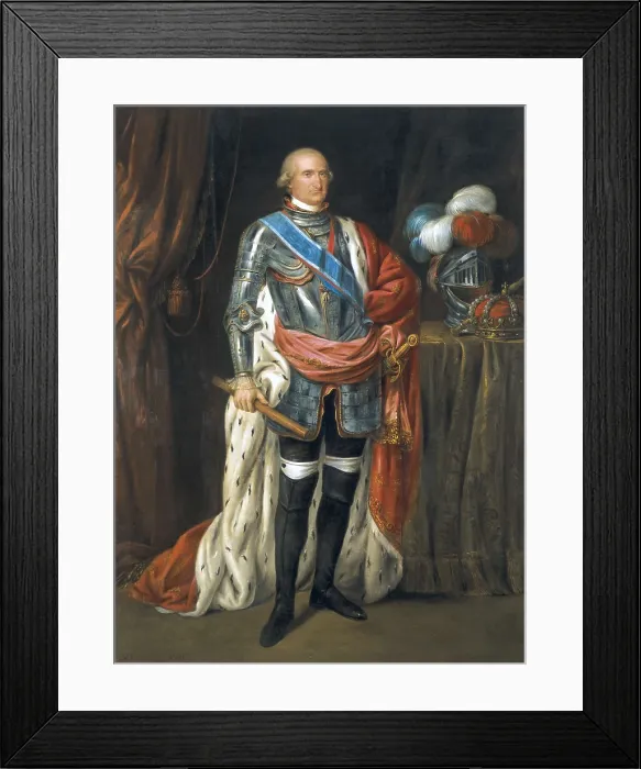 Framed Print : CARNICERO, Antonio (1748-1814). Portrait of Charlos IV with Armour. 1789. Oil on canvas. AISA / Everett Collection**US SALES ONLY**