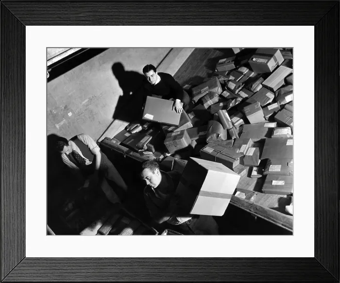Framed Print : Employees at Macy's department store prepare for Christmas shoppers, New York City, 1936.. Courtesy: CSU Archives / Everett Collection Framed Print : Employees at Macy's department store prepare for Christmas shoppers, New York City, 1936.. Courtesy: CSU Archives / Everett Collection