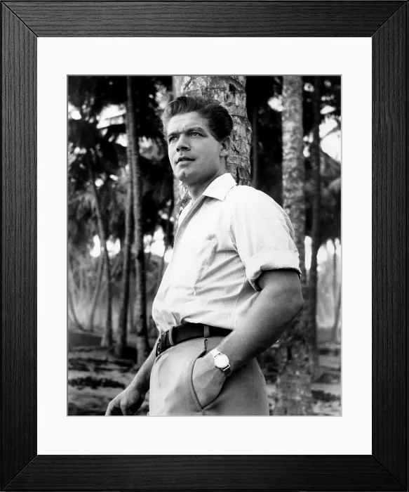 Framed Print : THE BIG GAMBLE, Stephen Boyd, 1961, TM & Copyright 20th Century Fox Film Corp. / courtesy Everett Collection Framed Print : THE BIG GAMBLE, Stephen Boyd, 1961, TM & Copyright 20th Century Fox Film Corp. / courtesy Everett Collection