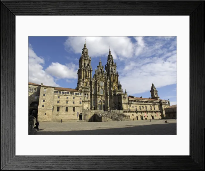 Framed Print : SPAIN. Santiago de Compostela. Cathedral of Santiago de Compostela. - Rafa Perez / Iberfoto / Everett Collection (205201)**US SALES ONLY**