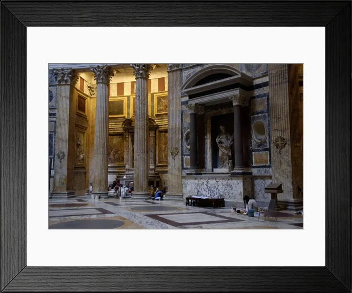 Framed Print : APOLLODORUS OF DAMASCUS (60-129). Pantheon. ITALY. Rome. Pantheon. Roman art. Early Empire. Architecture. AISA / Everett Collection**US SALES ONLY**