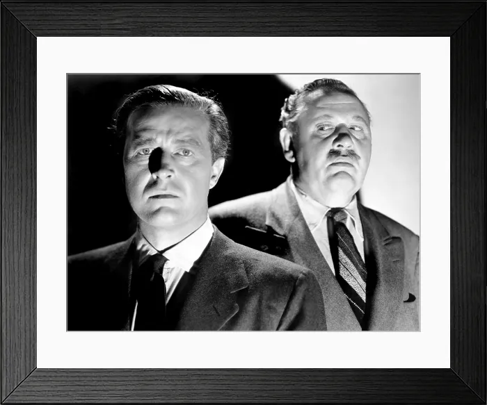 Framed Print : THE BIG CLOCK, Ray Milland, Charles Laughton, 1948