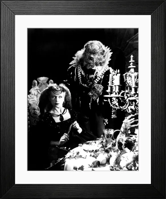 Framed Print : BEAUTY AND THE BEAST, (aka Belle et la bte, La'), Josette Day, Jean Marais, 1946