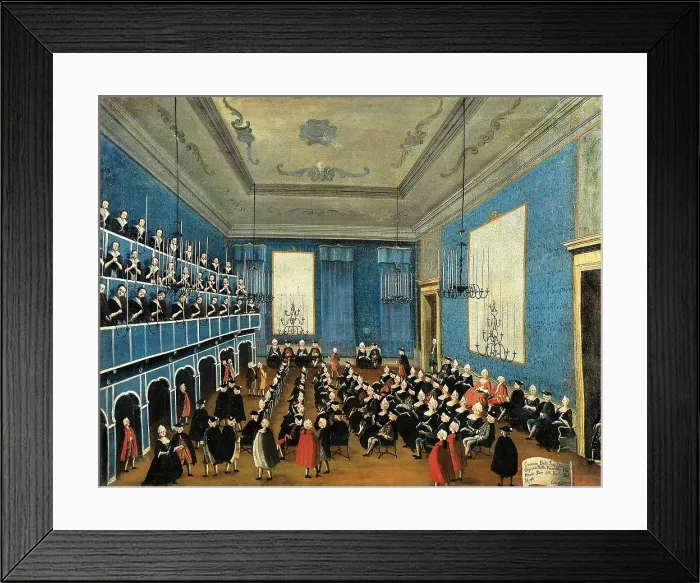 Framed Print : BELLA, Gabriele (1740-1782). The cantata of the orphans for the Dukes of the North. ca. 1782 Framed Print : BELLA, Gabriele (1740-1782). The cantata of the orphans for the Dukes of the North. ca. 1782