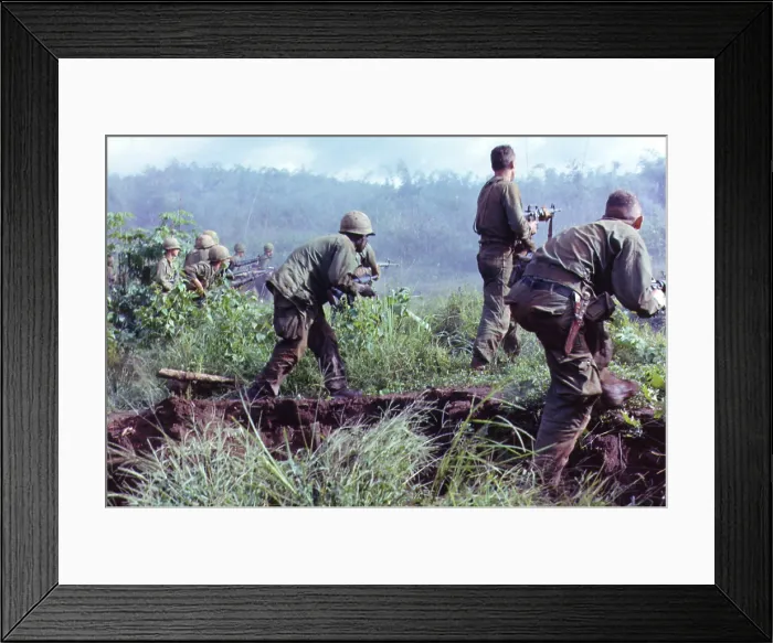 Framed Print : Vietnam War, Dak To, South Vietnam