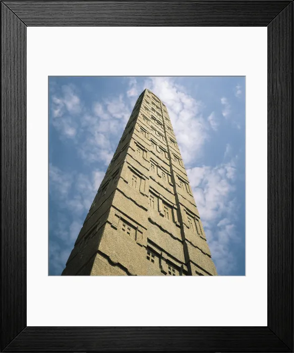 Framed Print : ETHIOPIA. Axum. Monolithic Stele (1st c.). AISA / Everett Collection (12862)**US SALES ONLY** Framed Print : ETHIOPIA. Axum. Monolithic Stele (1st c.). AISA / Everett Collection (12862)**US SALES ONLY**