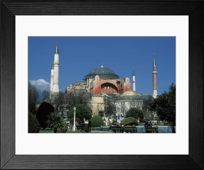 Framed Print : Artemius Of Tralles (6th century); Isidore of Miletus (6th century). Hagia Sophia (Basilica of St. Sophia). TURKEY. THRACE. Istanbul. Hagia Sophia (Basilica of St. Sophia)