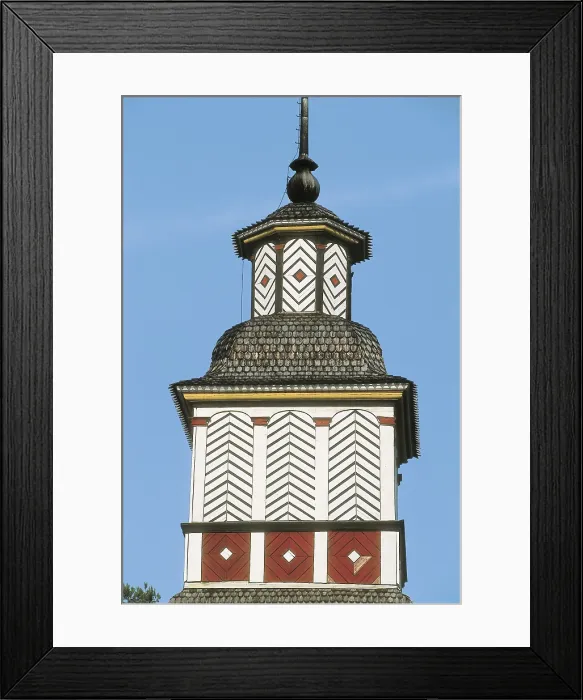 Framed Print : FINLAND. WESTERN FINLAND. Petjvesi. Bell tower of the rural church, built in 1821 by Erkki Leppnen. AISA / Everett Collection**US SALES ONLY**