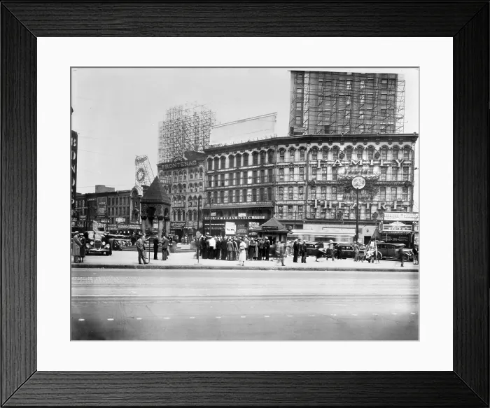 Framed Print : Movie Theaters, The Family Theater, 16-30 Monroe Avenue, Detroit, Michigan, circa 1933