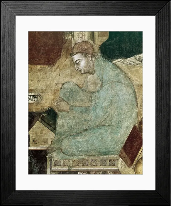 Framed Print : BONAIUTO DA FIRENZEAndrea (1346-1379). The Triumph of Catholic Doctrinepersonified in Saint Thomas Aquinas. 1365-1368. ITALY. Florence Framed Print : BONAIUTO DA FIRENZEAndrea (1346-1379). The Triumph of Catholic Doctrinepersonified in Saint Thomas Aquinas. 1365-1368. ITALY. Florence