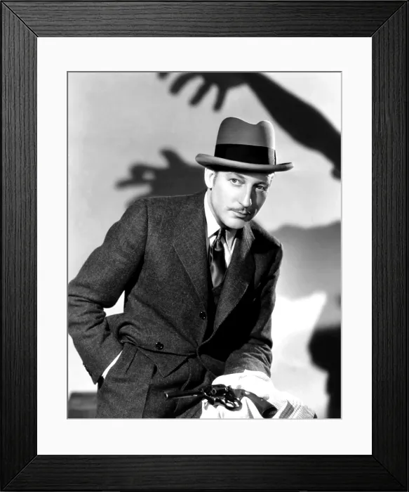 Framed Print : THE CASE OF THE VELVET CLAWS, Warren William, 1936 Framed Print : THE CASE OF THE VELVET CLAWS, Warren William, 1936