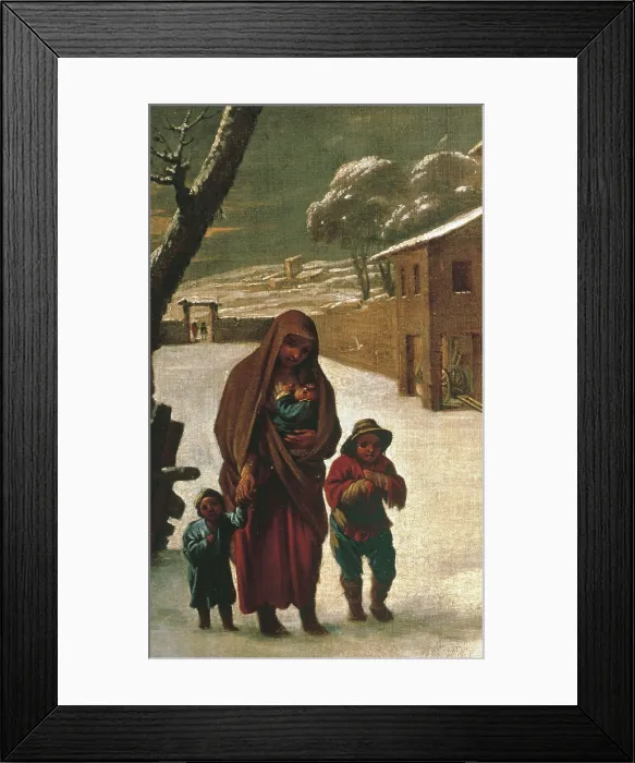 Framed Print : VILADOMAT i MANALTAntoni (1678-1755). The Winter. Left detail. Baroque art. Oil on canvas. SPAIN. Barcelona. National Art Museum of Catalonia Framed Print : VILADOMAT i MANALTAntoni (1678-1755). The Winter. Left detail. Baroque art. Oil on canvas. SPAIN. Barcelona. National Art Museum of Catalonia