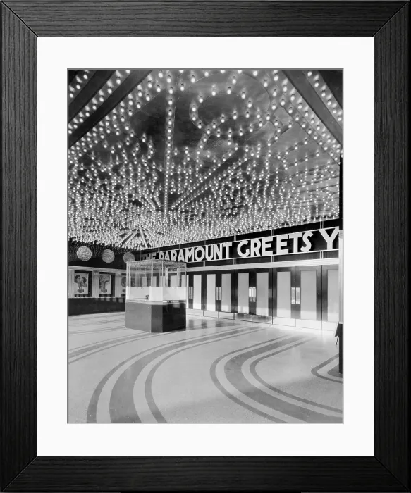 Framed Print : Movie Theaters, The Paramount Theatre, interior, ticket booth, 2025 Broadway, Oakland, California, circa 1932