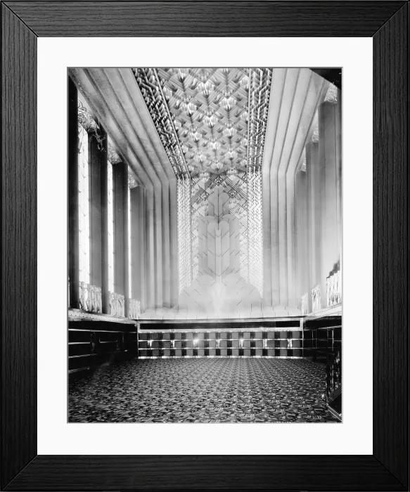 Framed Print : Movie Theaters, The Paramount Theatre, interior, grand lobby, 2025 Broadway, Oakland, California, circa 1932