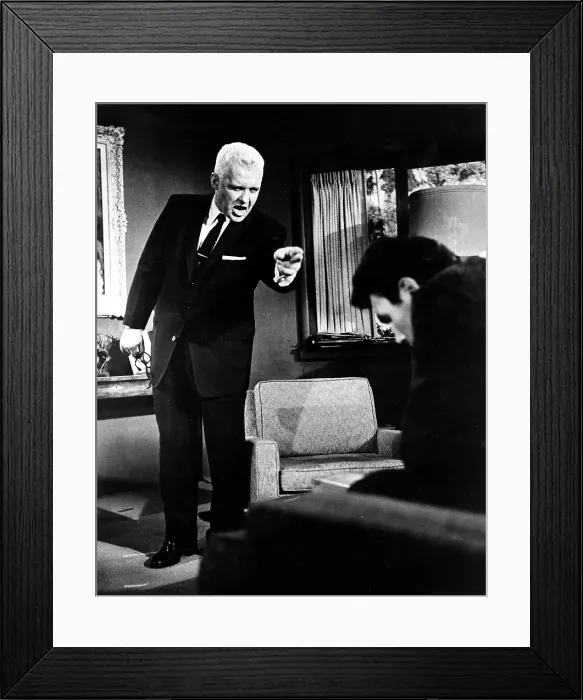 Framed Print : THE BIG KNIFE, Rod Steiger, Jack Palance, 1955 Framed Print : THE BIG KNIFE, Rod Steiger, Jack Palance, 1955