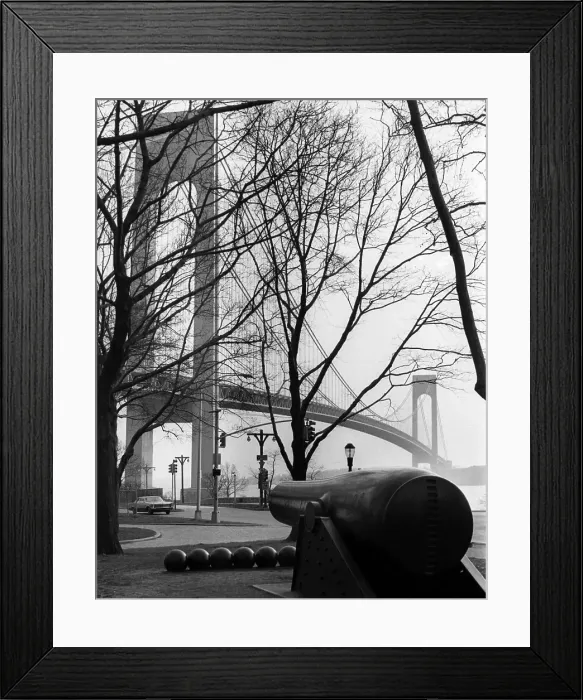 Framed Print : The Verrazano-Narrows Bridge, New York, 1966.. Courtesy: CSU Archives  /  Everett Collection