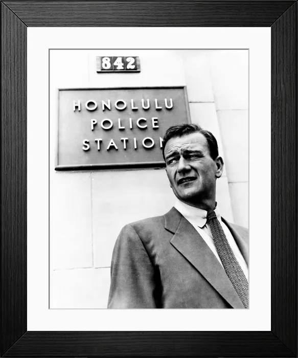 Framed Print : BIG JIM McLAIN, John Wayne, 1952 Framed Print : BIG JIM McLAIN, John Wayne, 1952