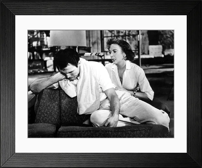 Framed Print : THE BIG KNIFE, Jack Palance, Ida Lupino, 1955 Framed Print : THE BIG KNIFE, Jack Palance, Ida Lupino, 1955