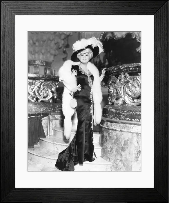 Framed Print : BELLE OF THE NINETIES, Mae West, in a gown by Travis Banton, 1934