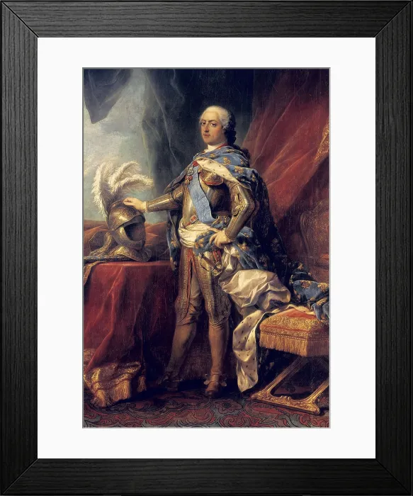 Framed Print : VAN LOO, Jean Baptiste (1684-1745). Louis XV. 1750. Rococo art. Oil on canvas. FRANCE. Versailles. National Museum of Versailles. AISA / Everett Collection**US SALES ONLY** Framed Print : VAN LOO, Jean Baptiste (1684-1745). Louis XV. 1750. Rococo art. Oil on canvas. FRANCE. Versailles. National Museum of Versailles. AISA / Everett Collection**US SALES ONLY**
