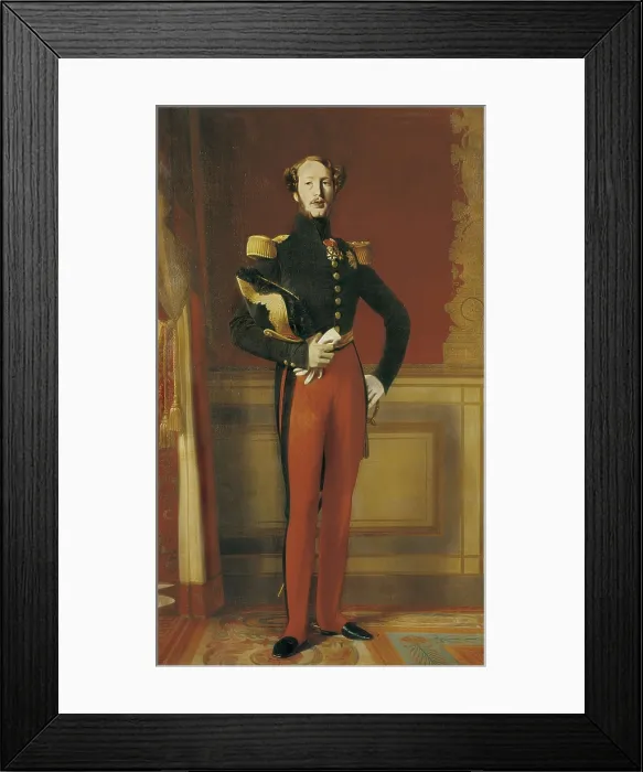 Framed Print : INGRES, Jean-Auguste-Dominique (1780-1867). Ferdinand-Philippe, duke of Orleans. 1844. Portrait of King Louis Philip of Orleans son. Neoclassicism. Oil on canvas. FRANCE