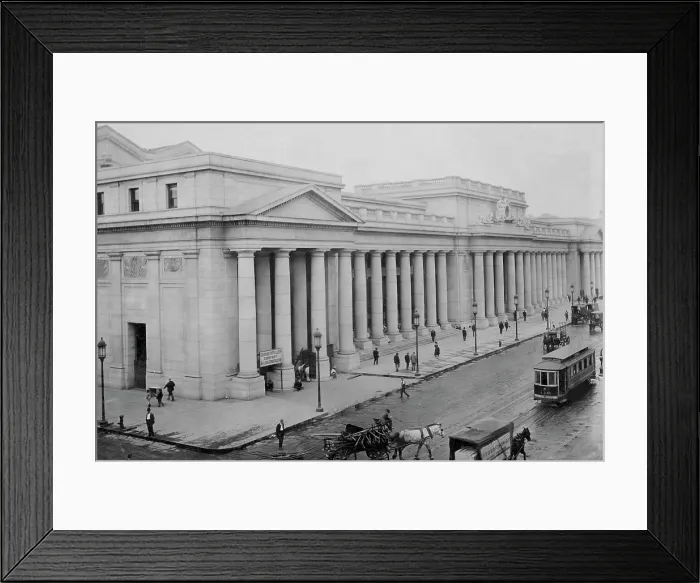 Framed Print : Newly built Pennsylvania Station Terminal, New York, 1910.. Courtesy: CSU Archives / Everett Collection Framed Print : Newly built Pennsylvania Station Terminal, New York, 1910.. Courtesy: CSU Archives / Everett Collection