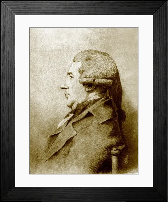 Framed Print : James Boswell (1740-1795), author of the LIFE OF SAMUEL JOHNSON, one of the greatest English authors of the 18th century