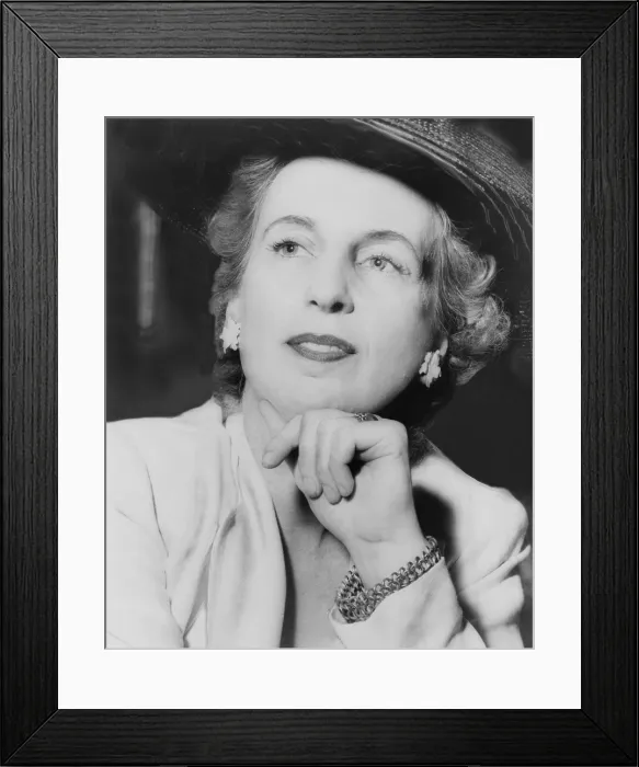 Framed Print : Kay Boyle (1902-1992), lifelong politically active author whose 1930's warnings of Nazism were ignored