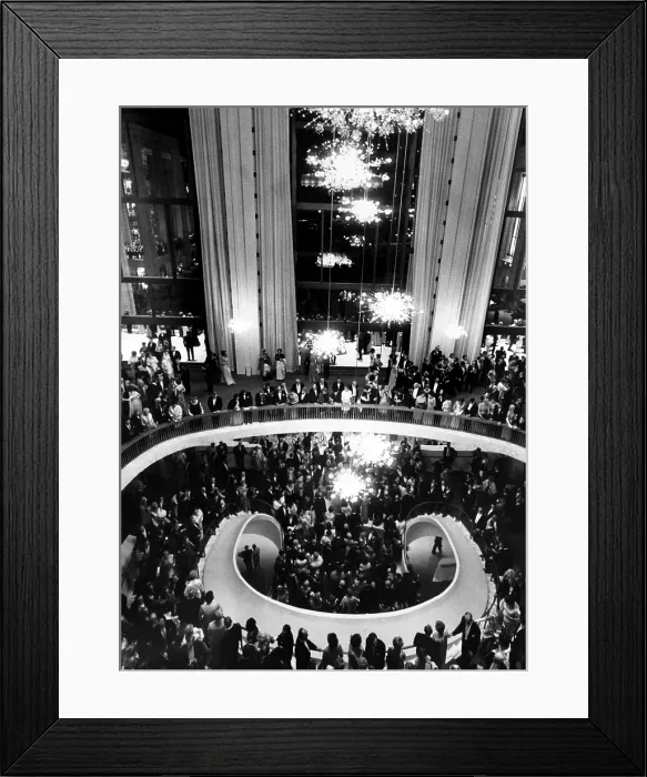 Framed Print : The lobby of the Metropolitan Opera, Lincoln Center, New York City, c. 1960's.. Courtesy: CSU Archives / Everett Collection Framed Print : The lobby of the Metropolitan Opera, Lincoln Center, New York City, c. 1960's.. Courtesy: CSU Archives / Everett Collection