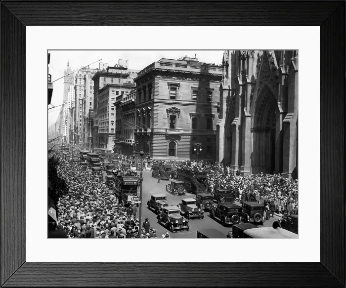 Framed Print : Easter Sunday in front of St. Patrick's Cathedral, New York City, March 1930. Courtesy: CSU Archives / Everett Collection Framed Print : Easter Sunday in front of St. Patrick's Cathedral, New York City, March 1930. Courtesy: CSU Archives / Everett Collection