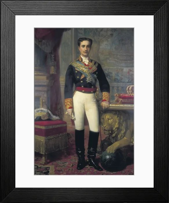 Framed Print : MADRAZO, Raimundo (1841-1920). Alfonso XII. end 19th c. Oil on canvas. SPAIN. Madrid. National Historical Archive of Madrid. AISA / Everett Collection**US SALES ONLY**