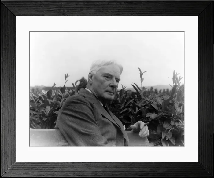Framed Print : Norman Douglas (1868-1952) photographed in Florence, Italy in 1935 by Carl Van Vechten