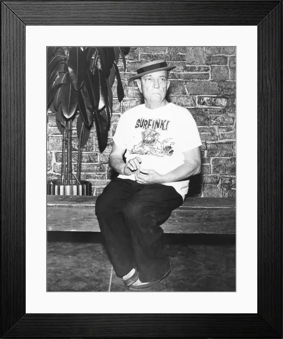 Framed Print : BEACH BLANKET BINGO, Buster Keaton, on set, 1965