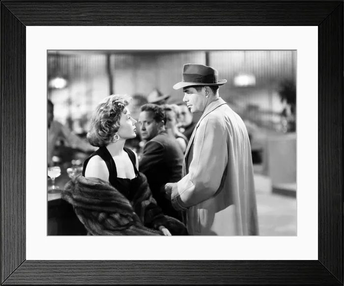 Framed Print : THE BIG HEAT, from left, Gloria Grahame, Glenn Ford, 1953 Framed Print : THE BIG HEAT, from left, Gloria Grahame, Glenn Ford, 1953