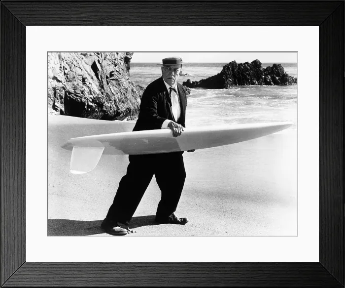 Framed Print : BEACH BLANKET BINGO, Buster Keaton, 1965 Framed Print : BEACH BLANKET BINGO, Buster Keaton, 1965