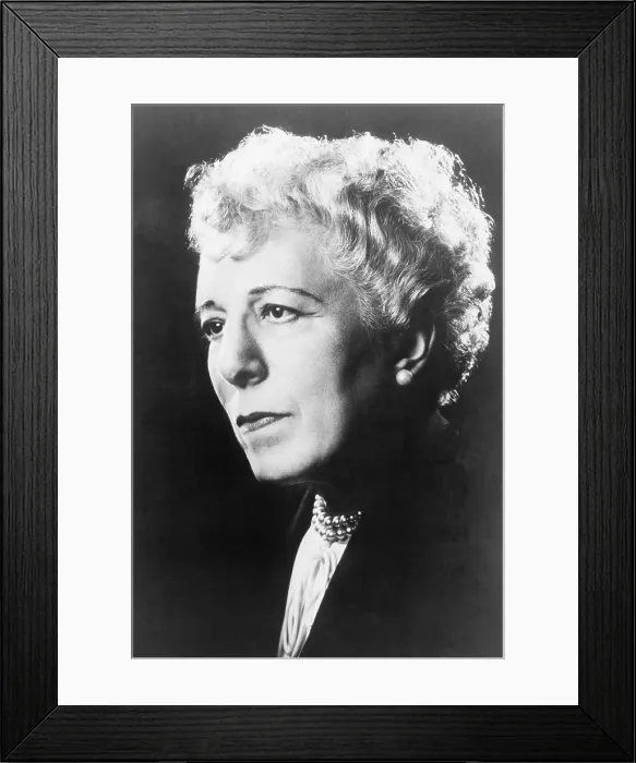 Framed Print : Edna Ferber (1887-1968) American novelist and short story writer had an active career from the 1920's through the 1960's. 1960