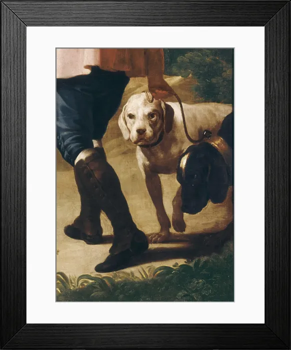 Framed Print : GOYA Y LUCIENTES, Francisco de (1746-1828). The Hunter and his Dogs. 1775. Detail. Oil on canvas. SPAIN. Madrid. Prado Museum. AISA / Everett Collection**US SALES ONLY**