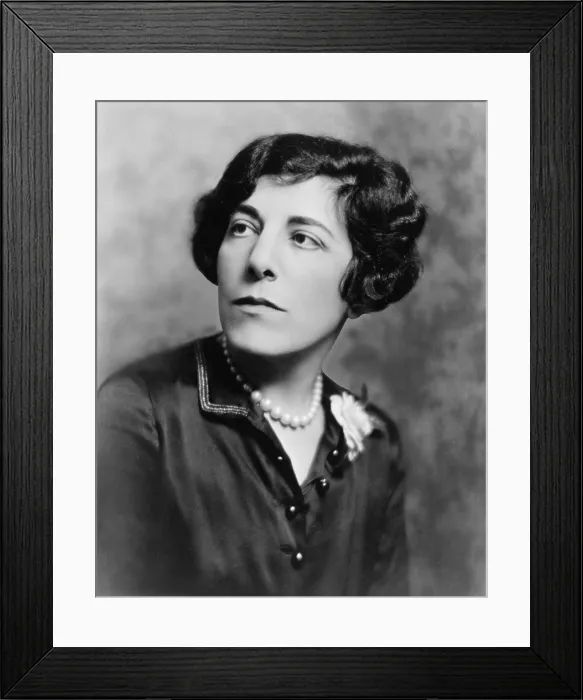 Framed Print : Edna Ferber (1887-1968) author of many novels later made into motion pictures including, SHOWBOAT (1926), GIANT (1952), and ICE PALACE (1856) Framed Print : Edna Ferber (1887-1968) author of many novels later made into motion pictures including, SHOWBOAT (1926), GIANT (1952), and ICE PALACE (1856)