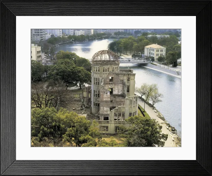 Framed Print : JAPAN. HONSHU. HIROSHIMA. Hiroshima. Atomic Bomb Memorial Dome in Peace Memorial Park. AISA / Everett Collection**US SALES ONLY** Framed Print : JAPAN. HONSHU. HIROSHIMA. Hiroshima. Atomic Bomb Memorial Dome in Peace Memorial Park. AISA / Everett Collection**US SALES ONLY**